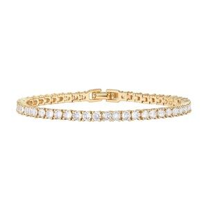 Alexa Leigh Gold Crystal Tennis Bracelet